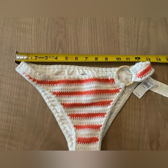 Aerie| Cheeky Bikini Bottom in Crotchet Knit Striped Nautical Style, Beachy,NWT• - Picture 8 of 9